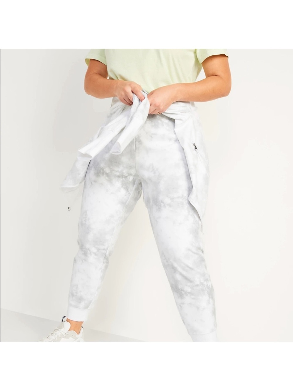 Old Navy Tie-Dye Jogger Pants - White/Grey